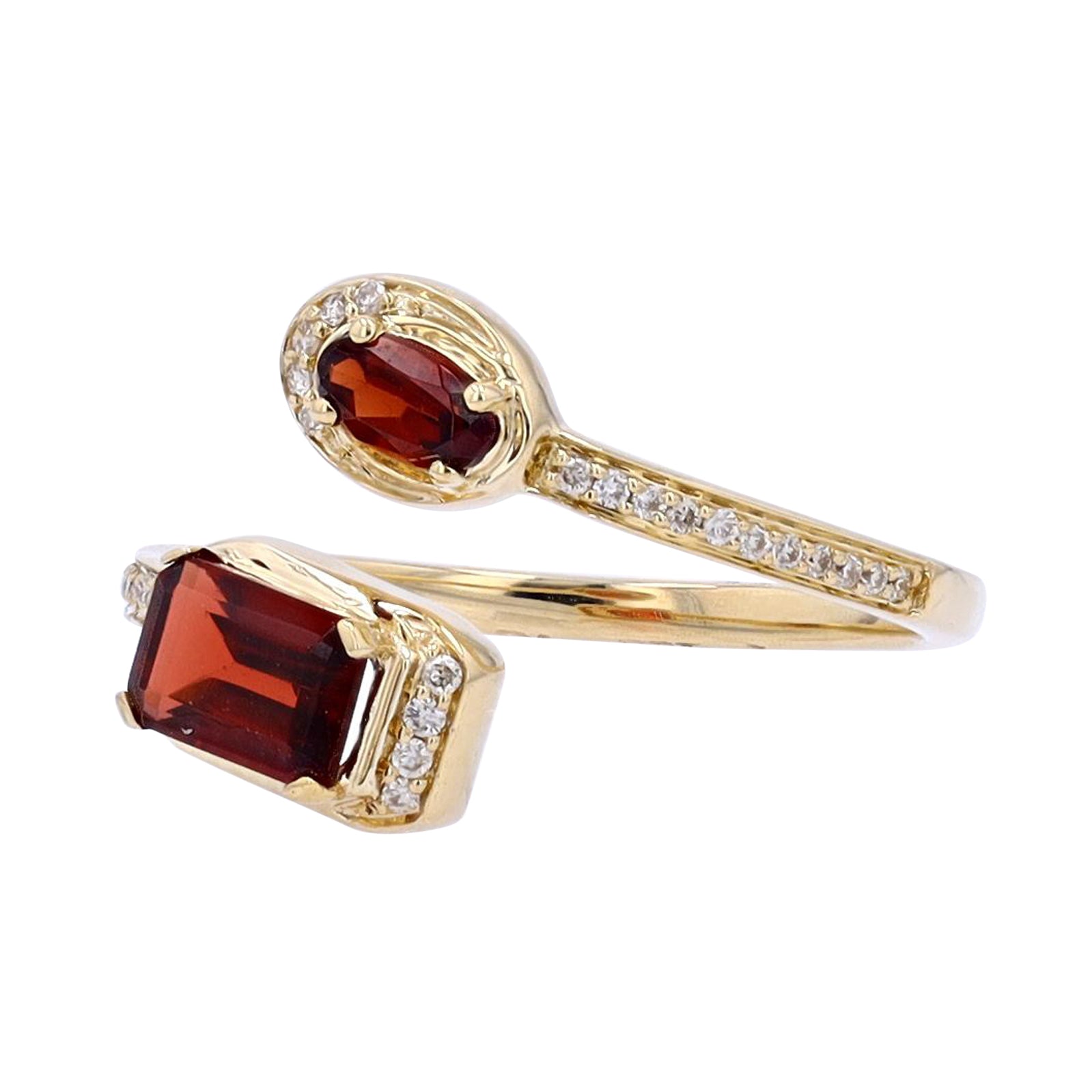 10K Garnet Cuff Ring<p><strong>More Colors Available</p></strong>