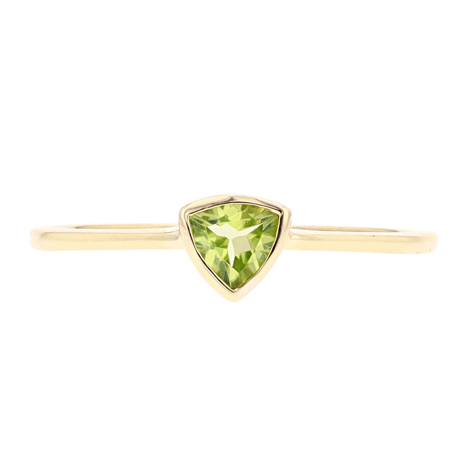 10K Trillion Cut Gemstone Ring<p><strong>More Colors Available</p></strong>
