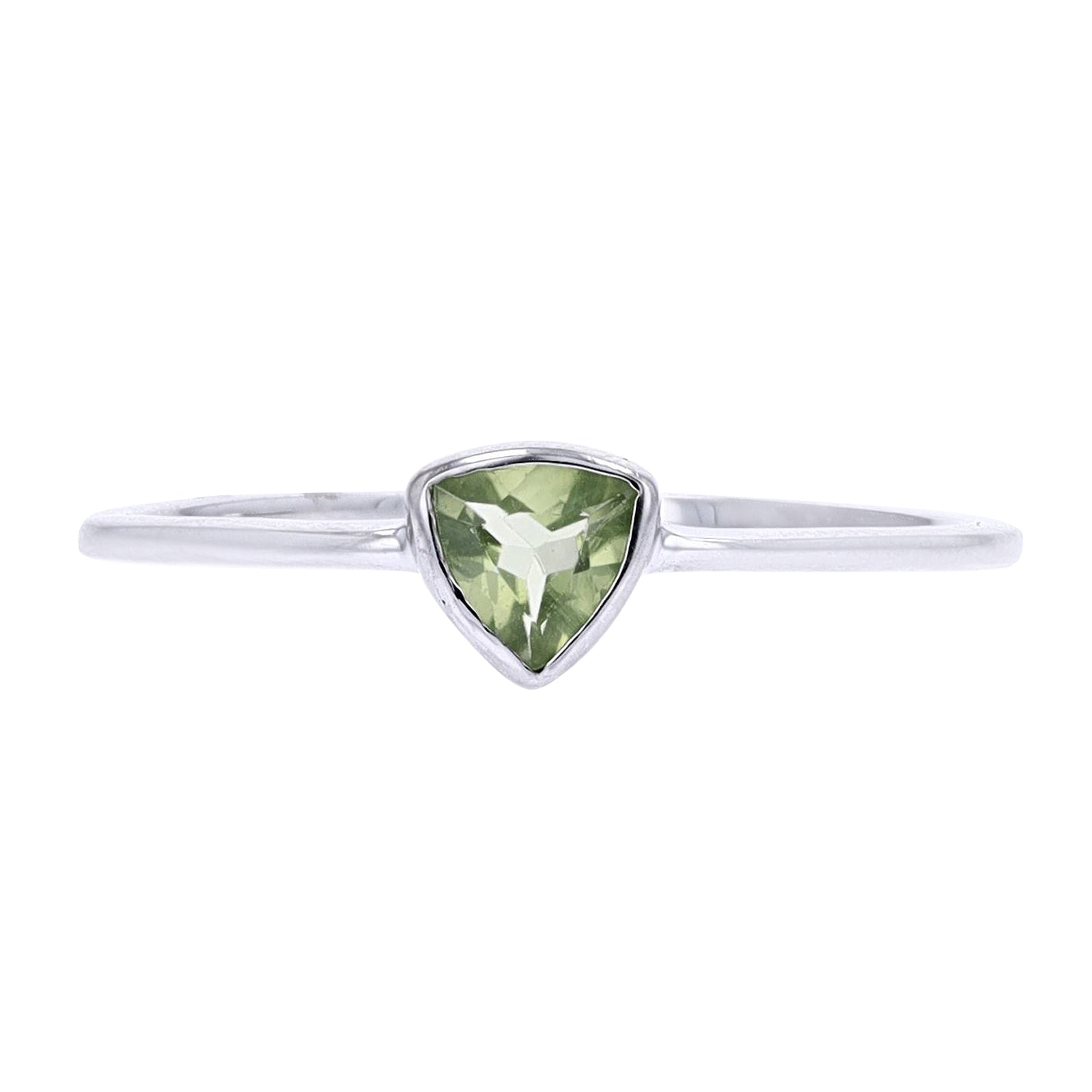 10K Trillion Cut Gemstone Ring<p><strong>More Colors Available</p></strong>