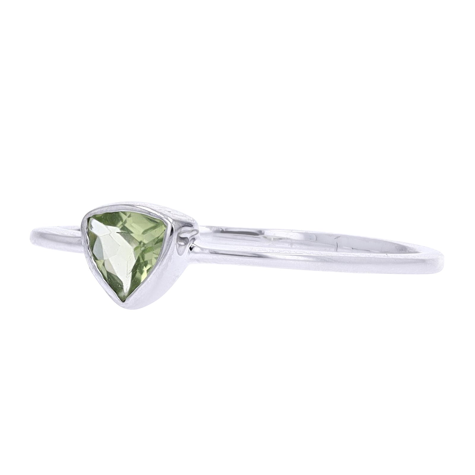 10K Trillion Cut Gemstone Ring<p><strong>More Colors Available</p></strong>