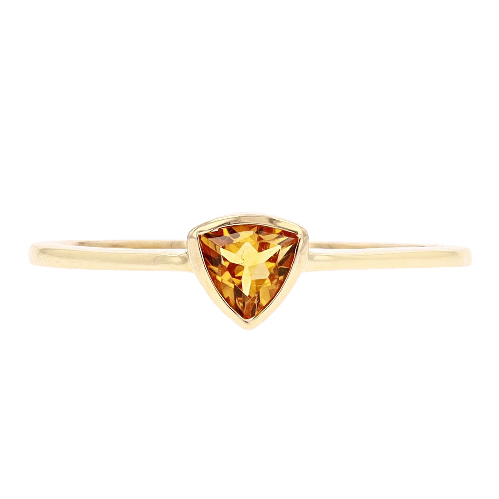 10K Trillion Cut Gemstone Ring<p><strong>More Colors Available</p></strong>