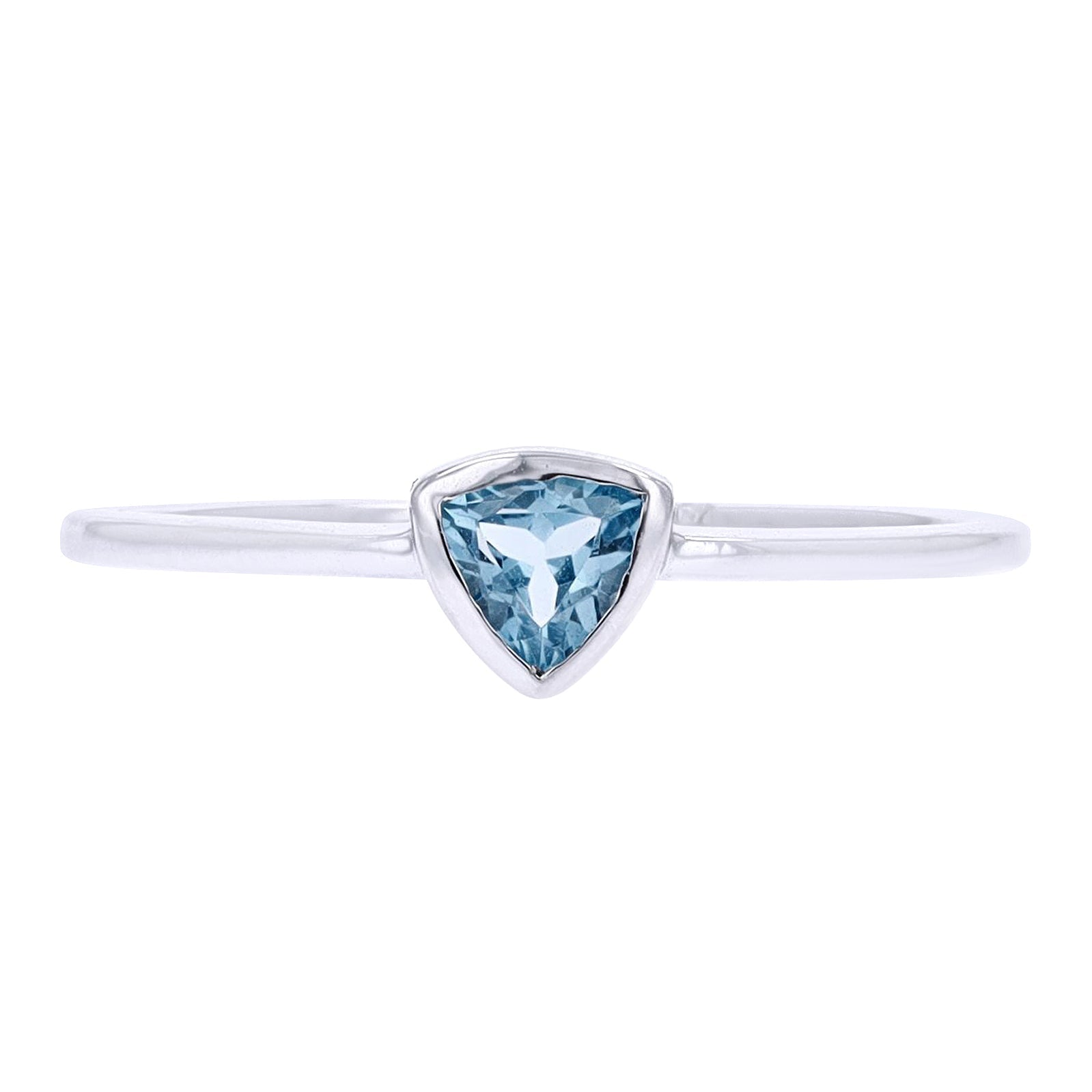 10K Trillion Cut Gemstone Ring<p><strong>More Colors Available</p></strong>