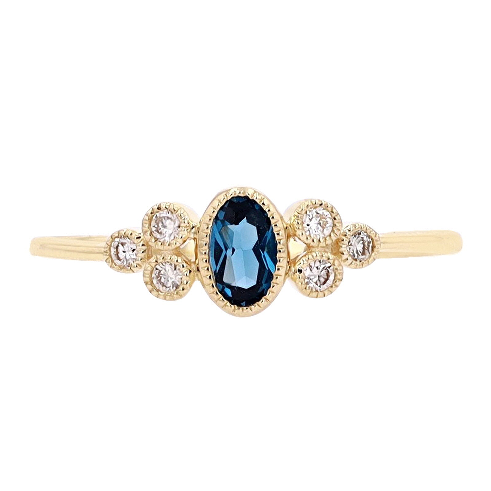 10K Oval London Blue Topaz Ring<p><strong>More Colors Available</p></strong>