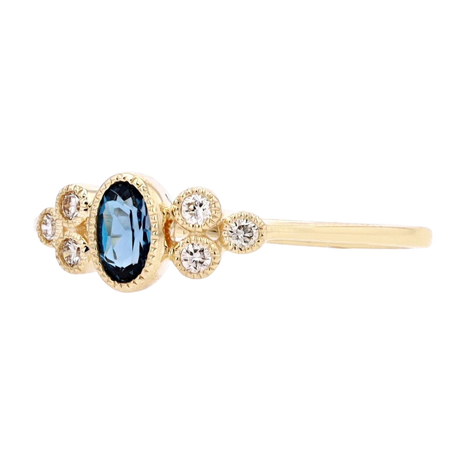 10K Oval London Blue Topaz Ring<p><strong>More Colors Available</p></strong>