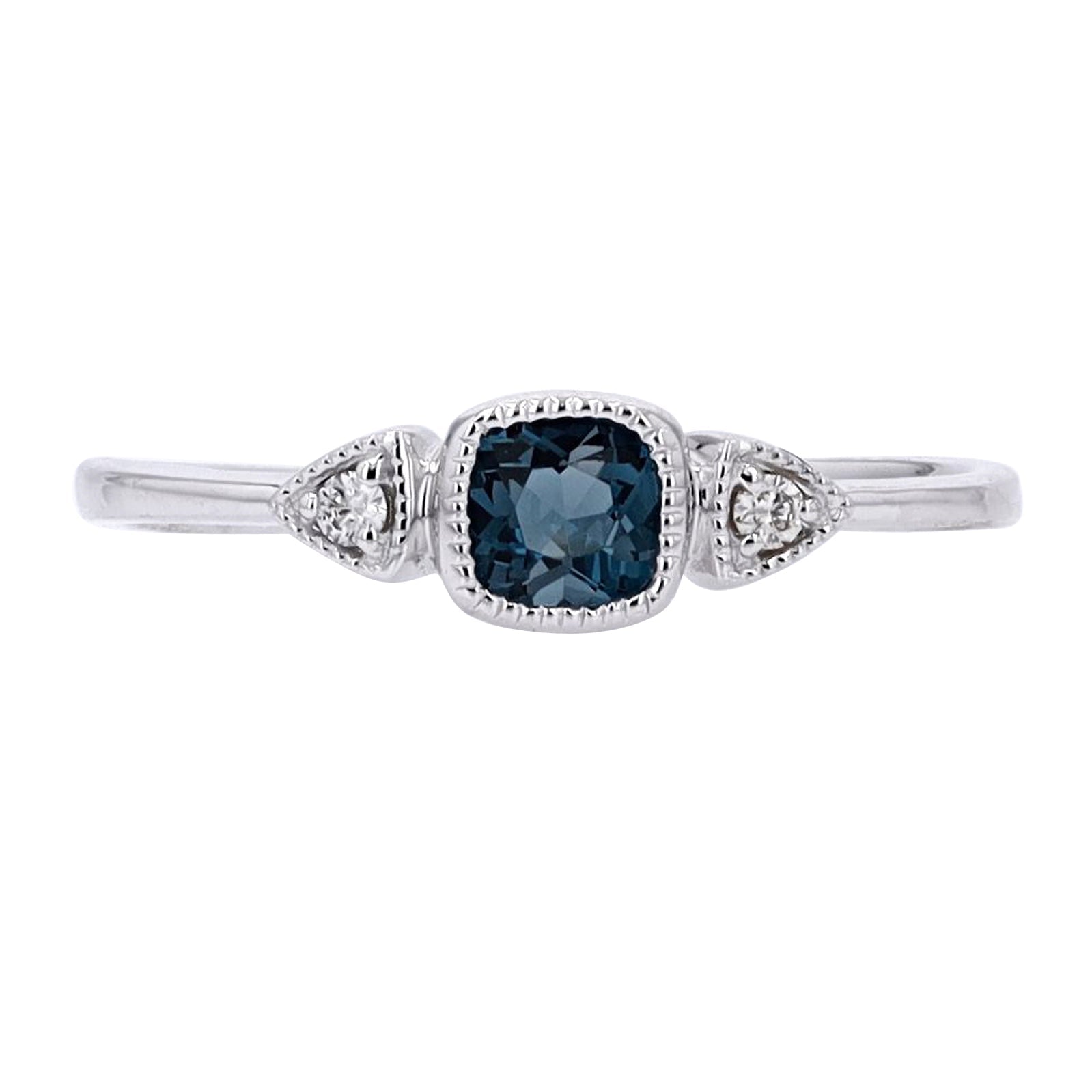 10K London Blue Topaz Center Ring<p><strong>More Colors Available</p></strong>
