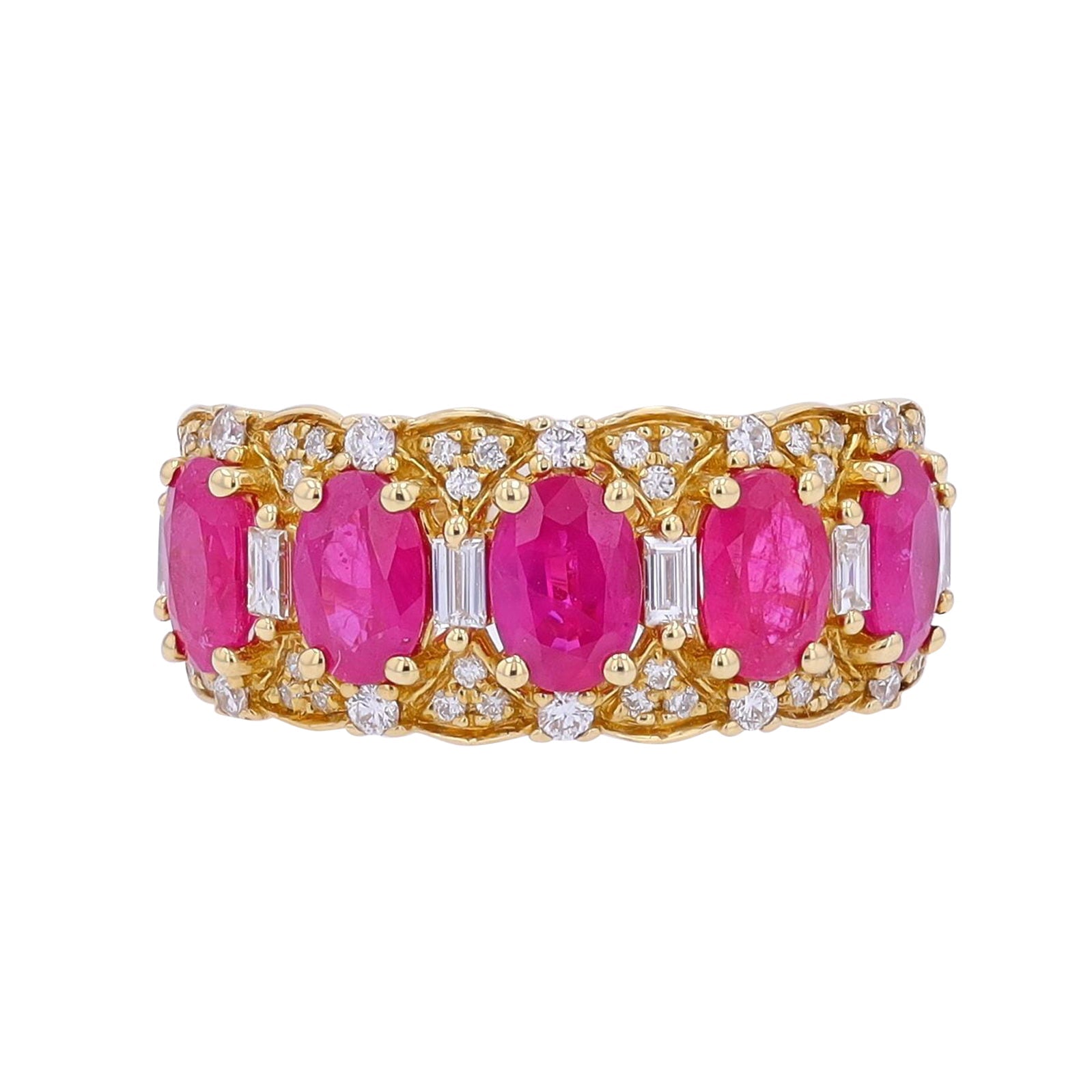 14K EFFY YG 2.85 CTW Ruby Ring