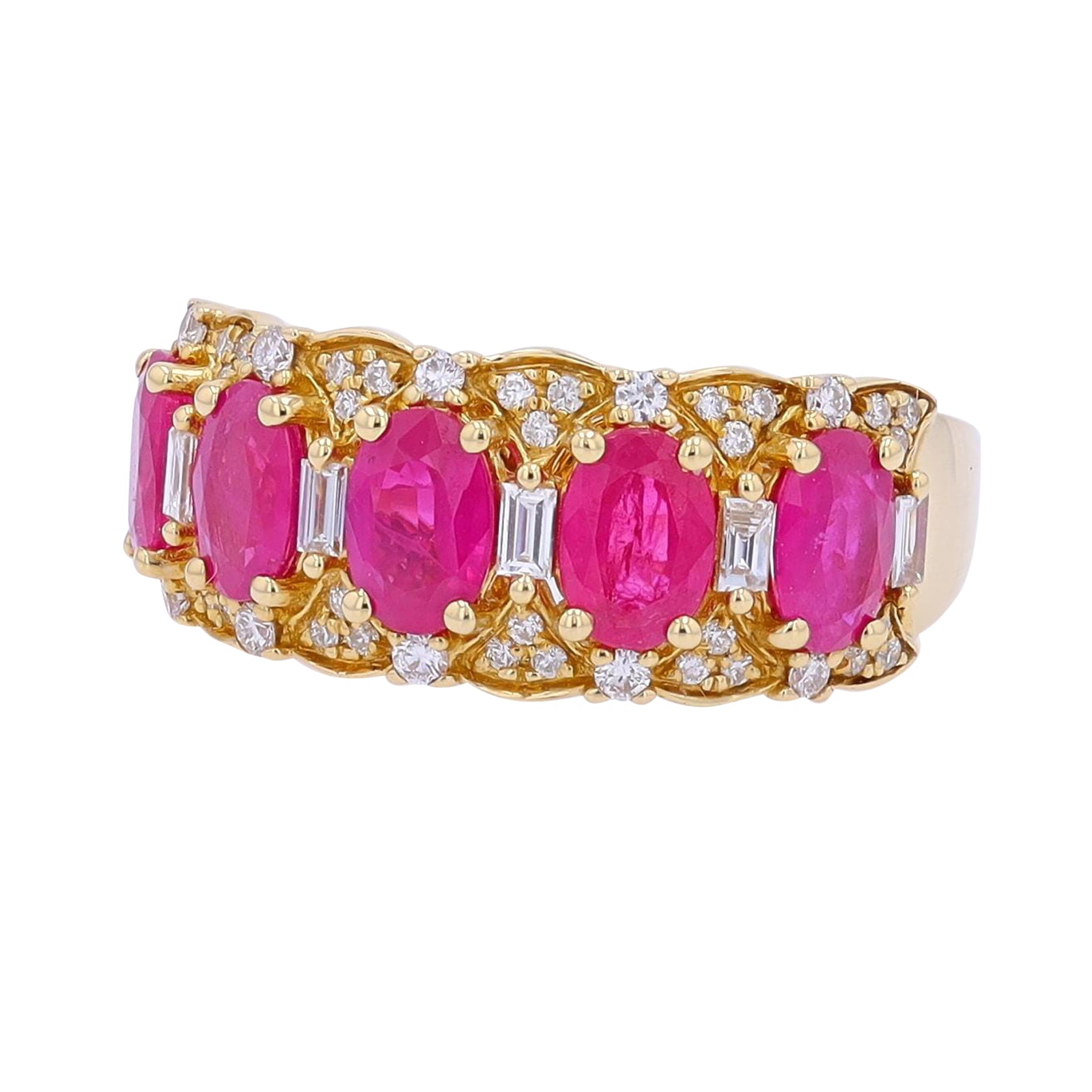 14K EFFY YG 2.85 CTW Ruby Ring