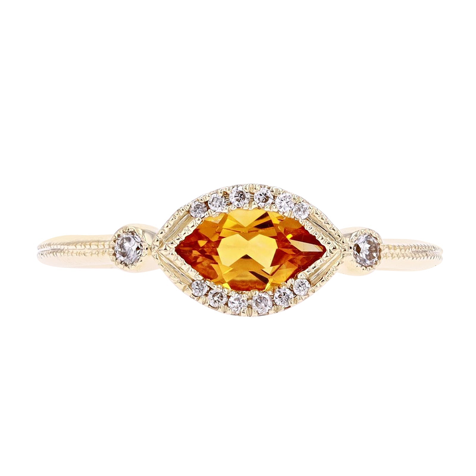 10K Marquise Gemstone Ring<p><strong>More Colors Available</p></strong>