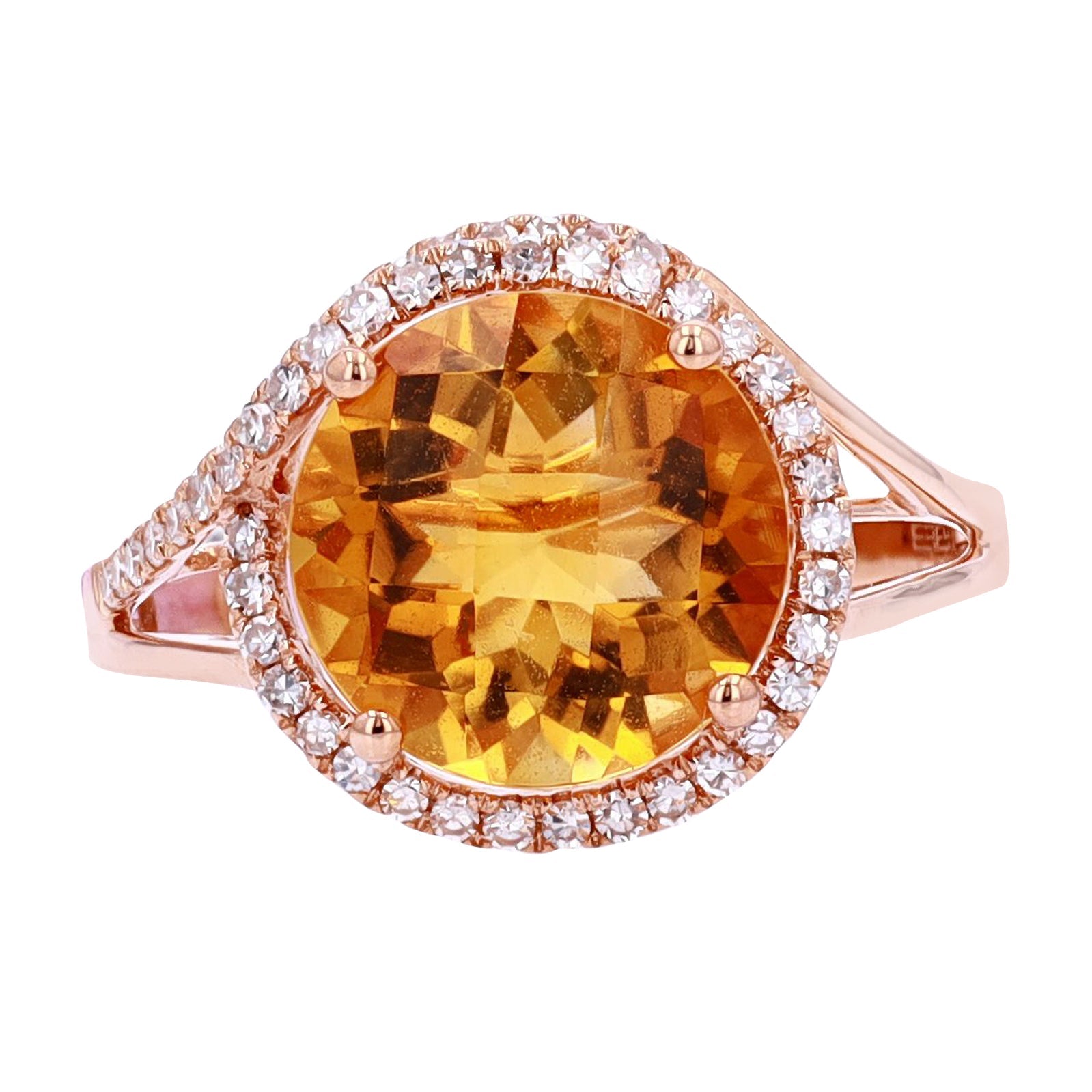 14K RG EFFY Citrine Ring