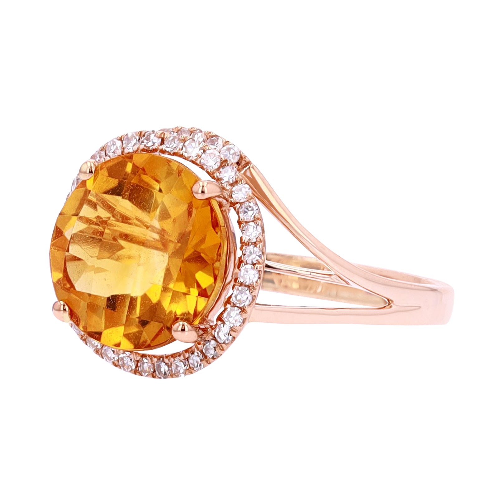 14K RG EFFY Citrine Ring