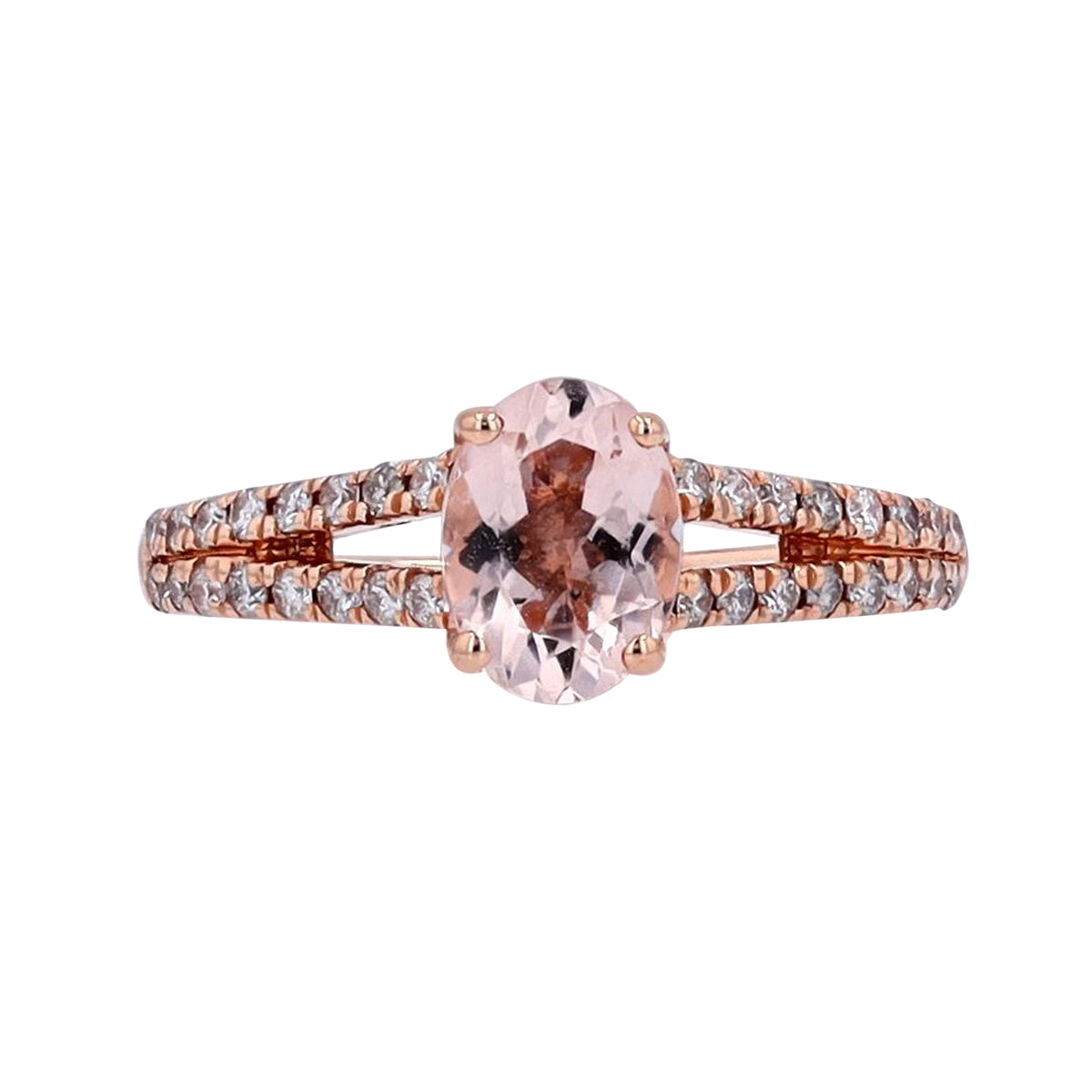 14K RG 1 CT Morganite Ring