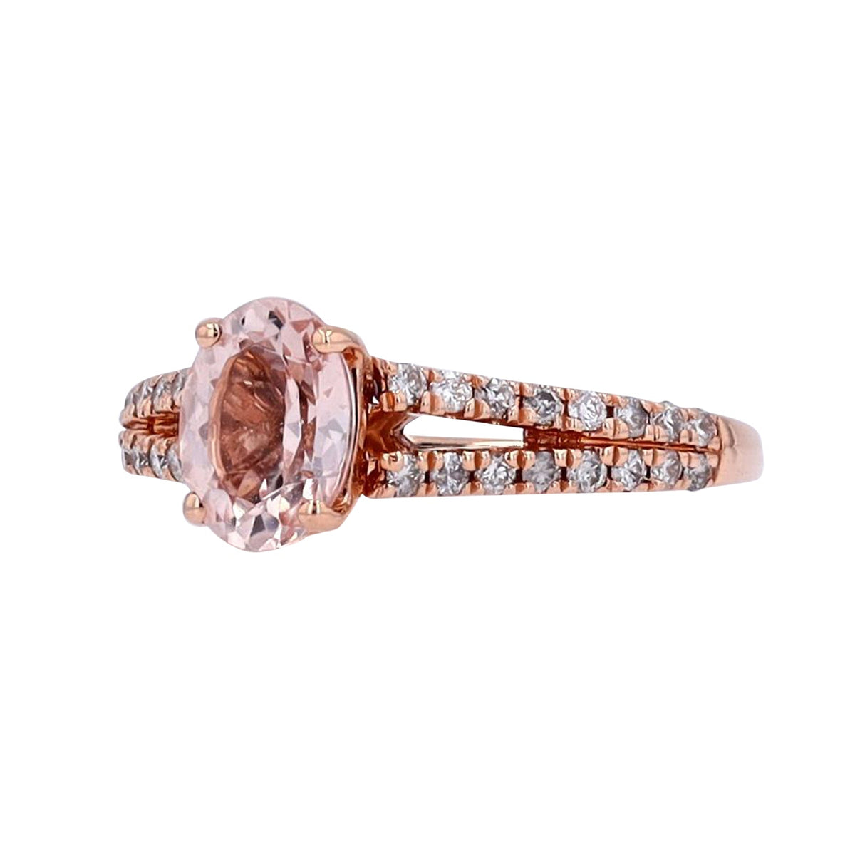 14K RG 1 CT Morganite Ring