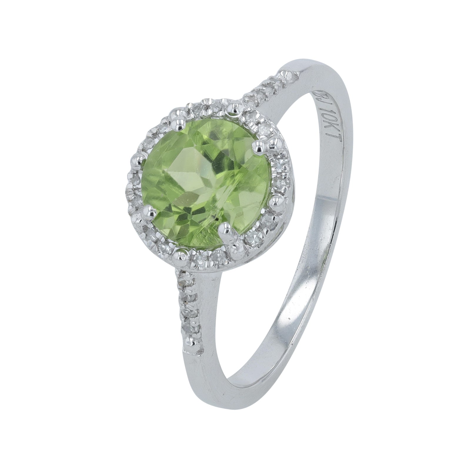 10K Halo Gemstone Ring<p><strong>More Colors Available</p></strong>