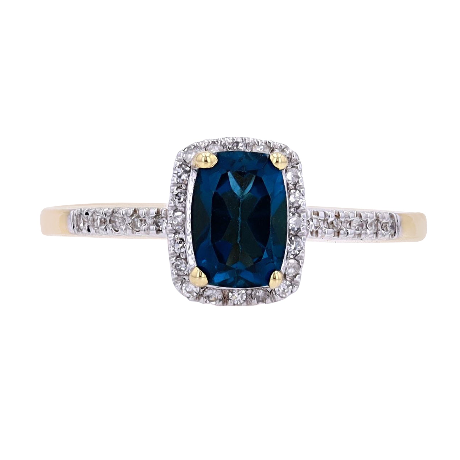10K Gemstone Center Ring<p><strong>More Colors Available</p></strong>