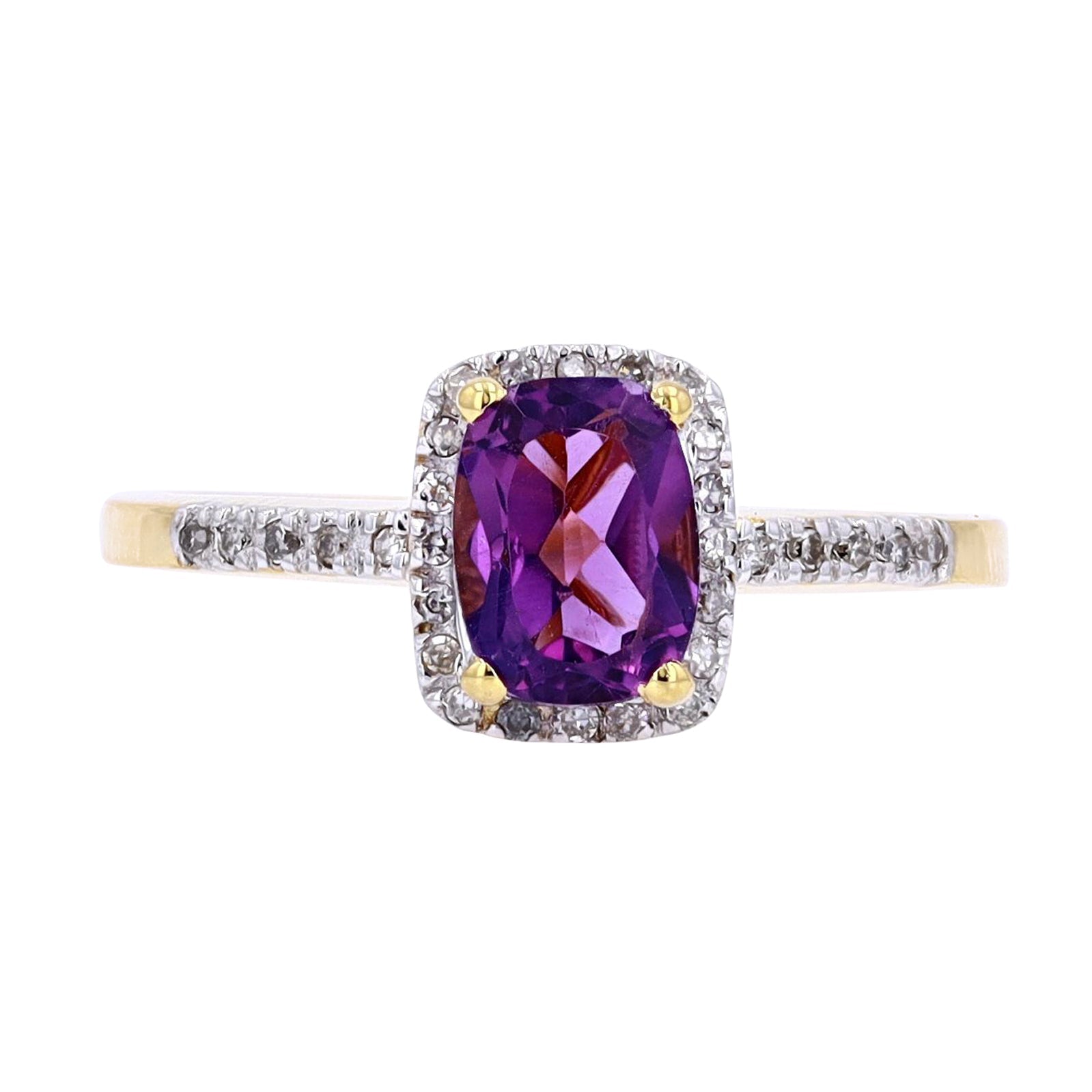 10K Gemstone Center Ring<p><strong>More Colors Available</p></strong>