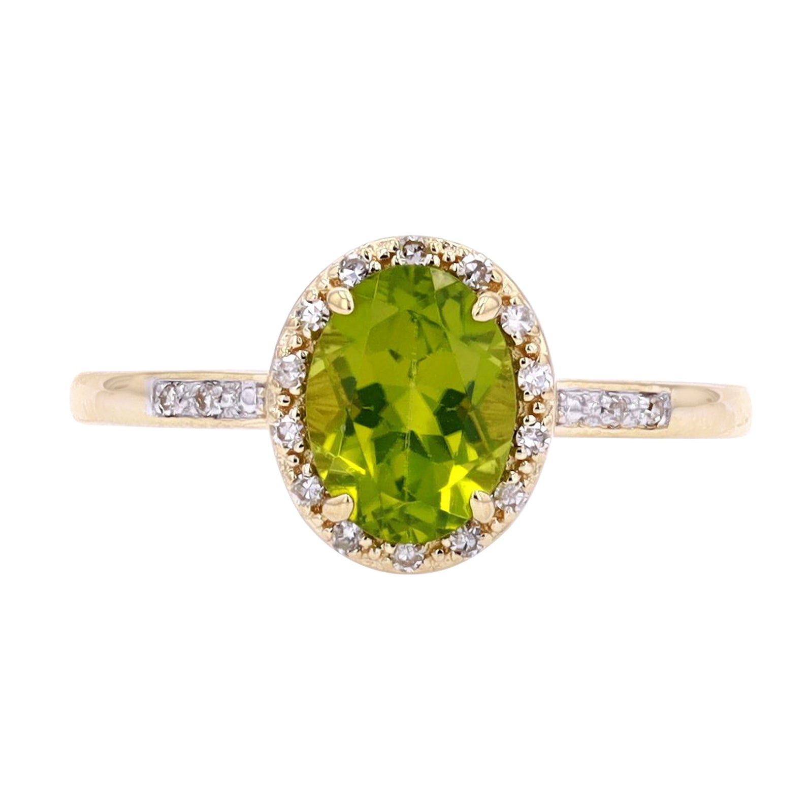 14K Oval Gemstone Ring<p><strong>More Colors Available</p></strong>