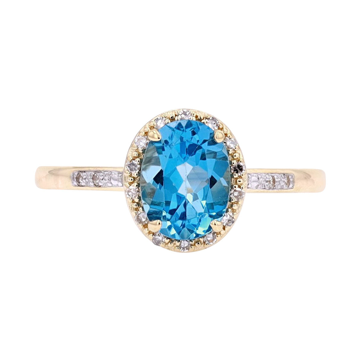 14K Oval Gemstone Ring<p><strong>More Colors Available</p></strong>