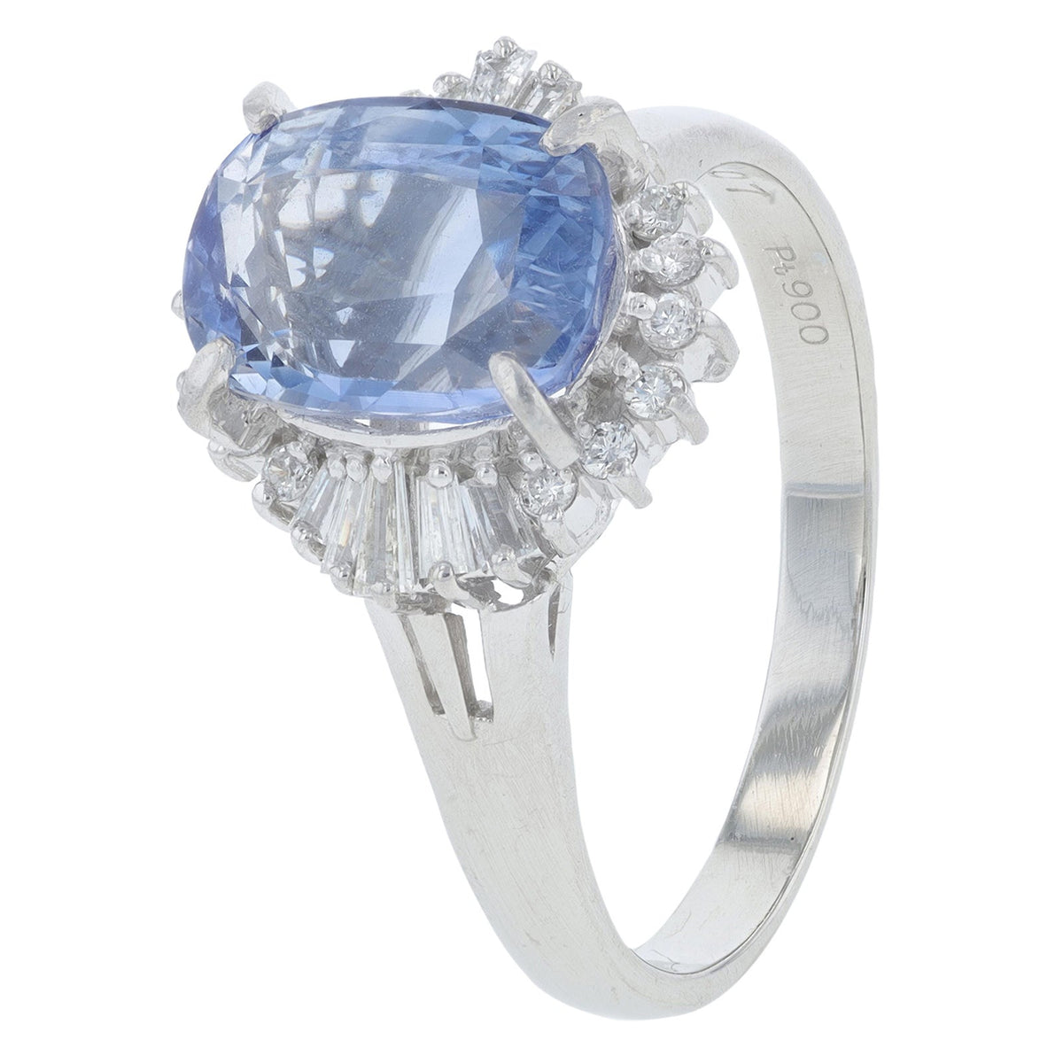 PT900 5.07 CT No Heat Sri Lanka Sapphire Ring<p><strong>GIA Available</p></strong>