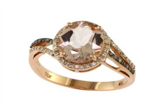 14K RG EFFY Morganite Ring