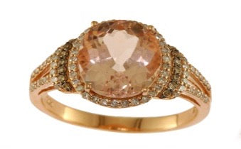 14K RG EFFY Morganite Ring