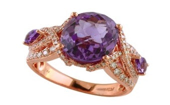 14K RG EFFY Amethyst Ring