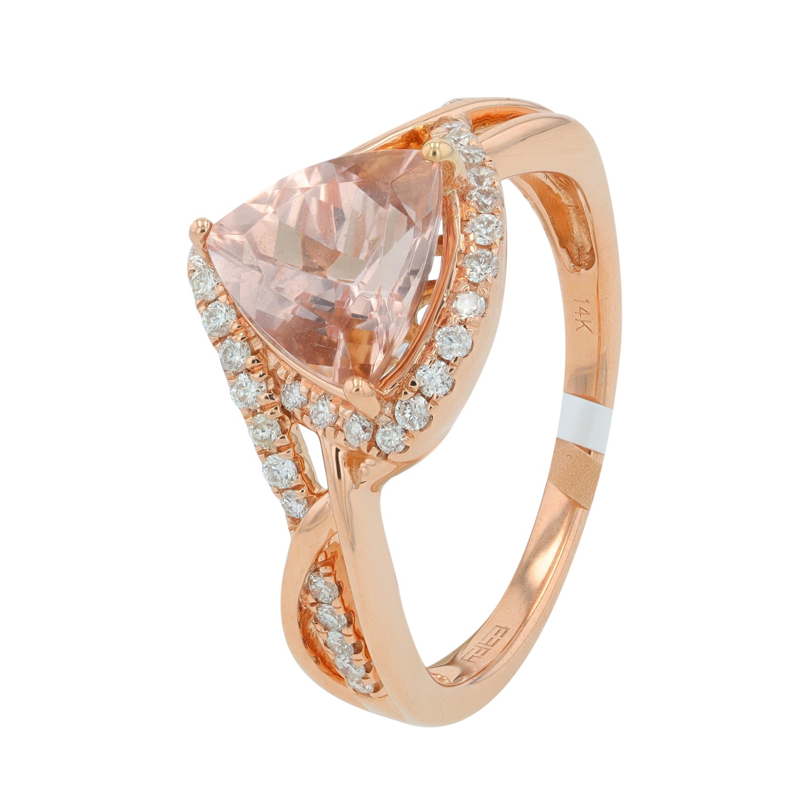 14K RG 1.20 CT Morganite Ring