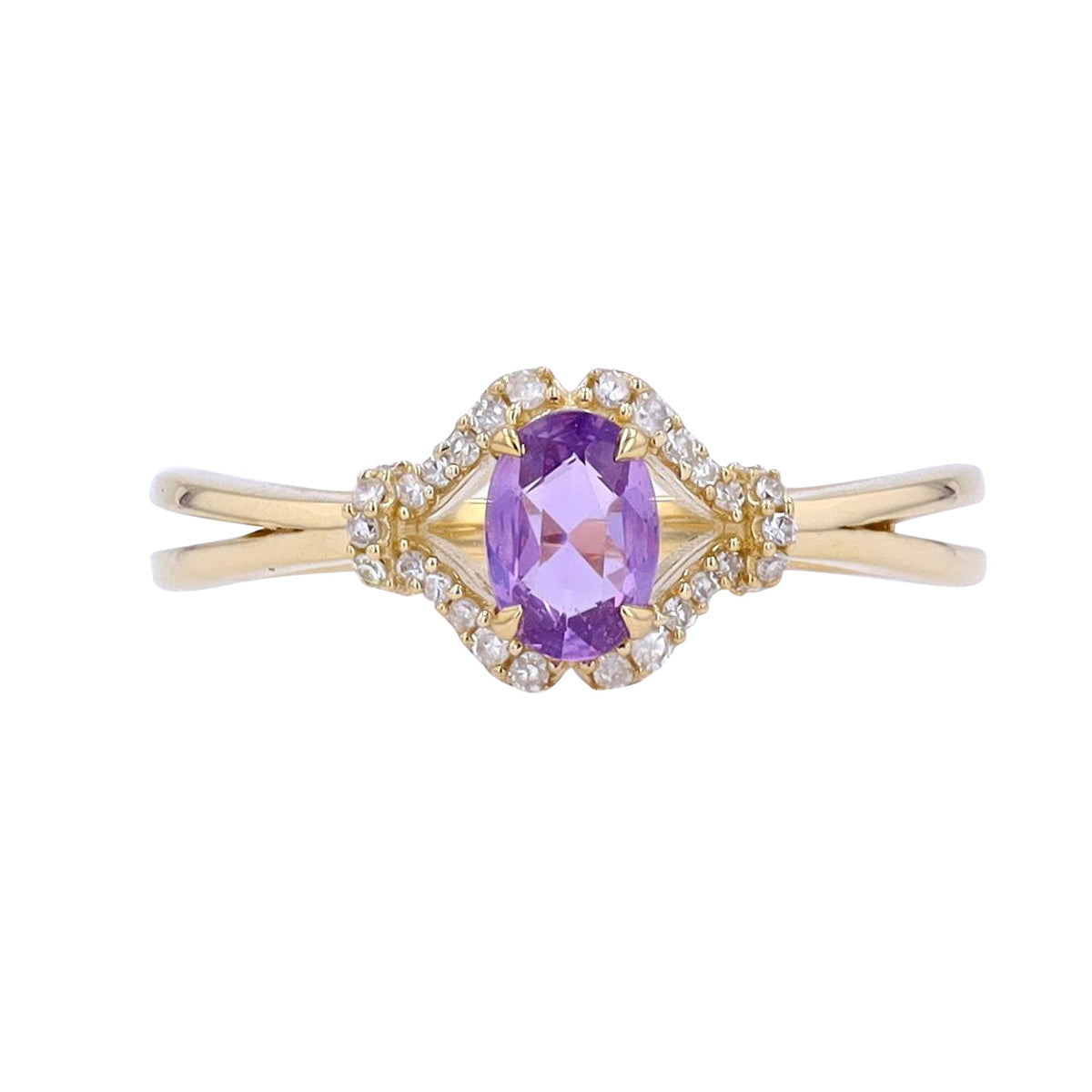14K Gemstone & Diamond Rings<p><strong>More Colors Available</p></strong>
