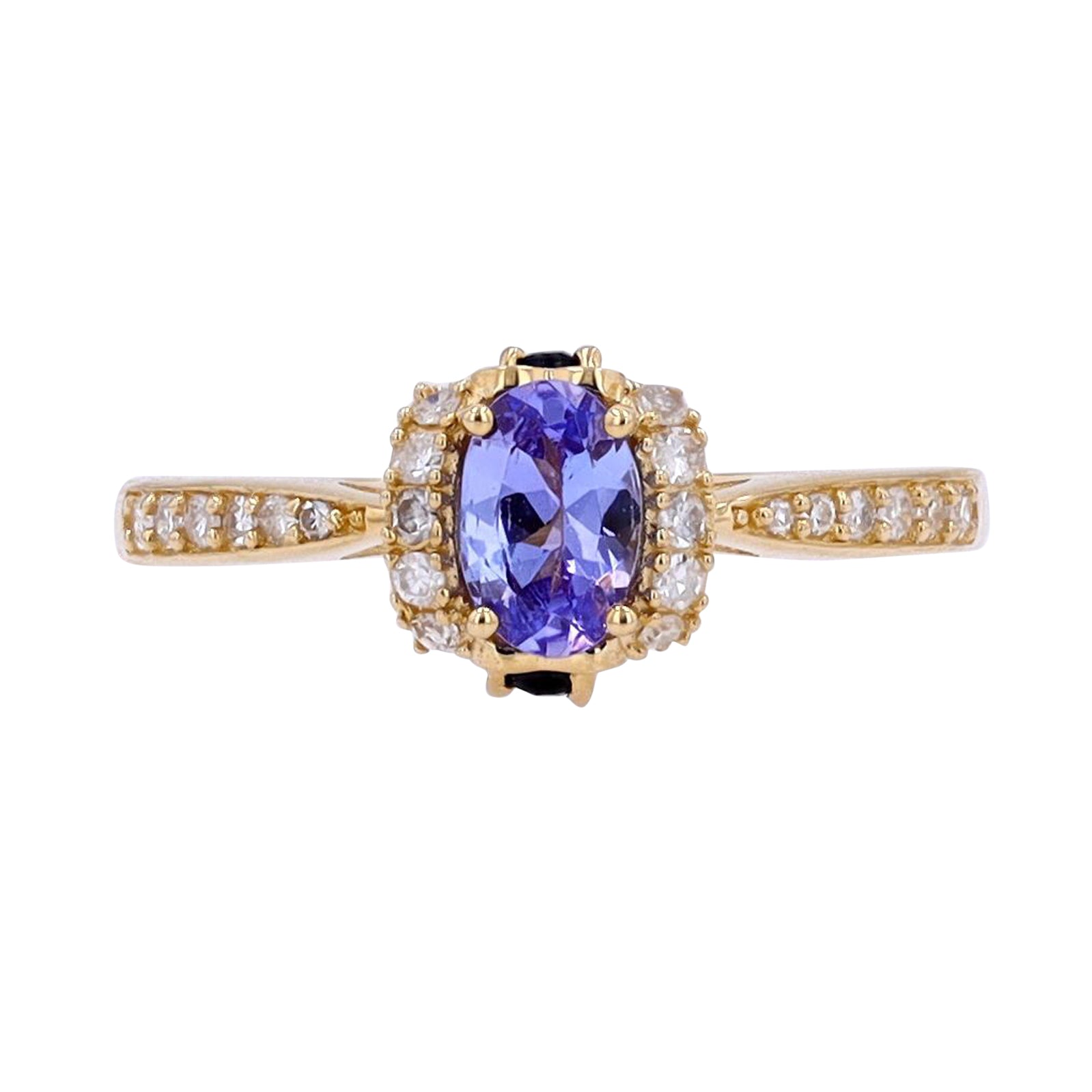 14K Gemstone & Diamond Ring<p><strong>More Colors Available</p></strong>