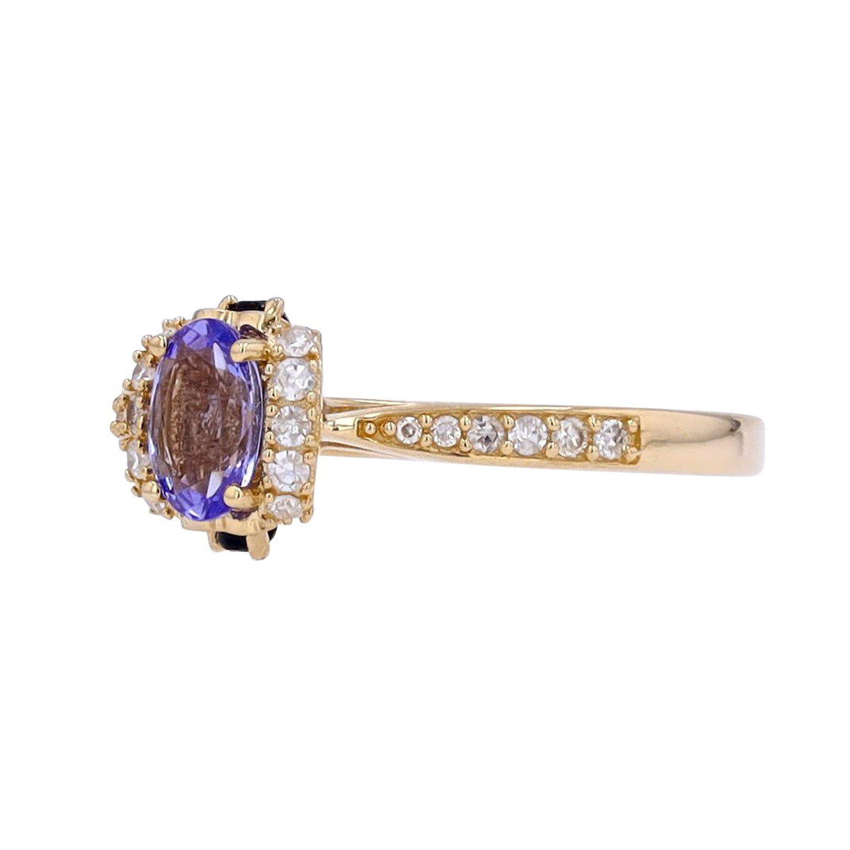 14K Gemstone & Diamond Ring<p><strong>More Colors Available</p></strong>