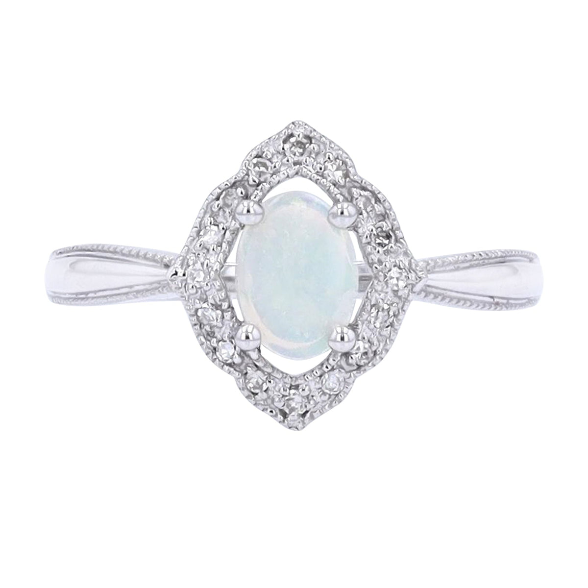 14K Gemstone & Diamond Ring<p><strong>More Colors Available</p></strong>