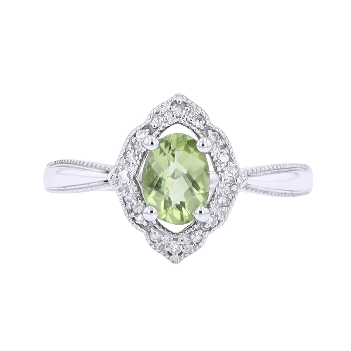 14K Gemstone & Diamond Ring<p><strong>More Colors Available</p></strong>