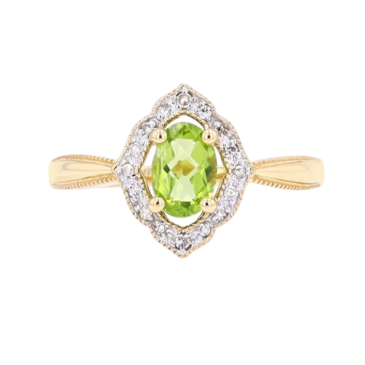 14K Gemstone & Diamond Ring<p><strong>More Colors Available</p></strong>