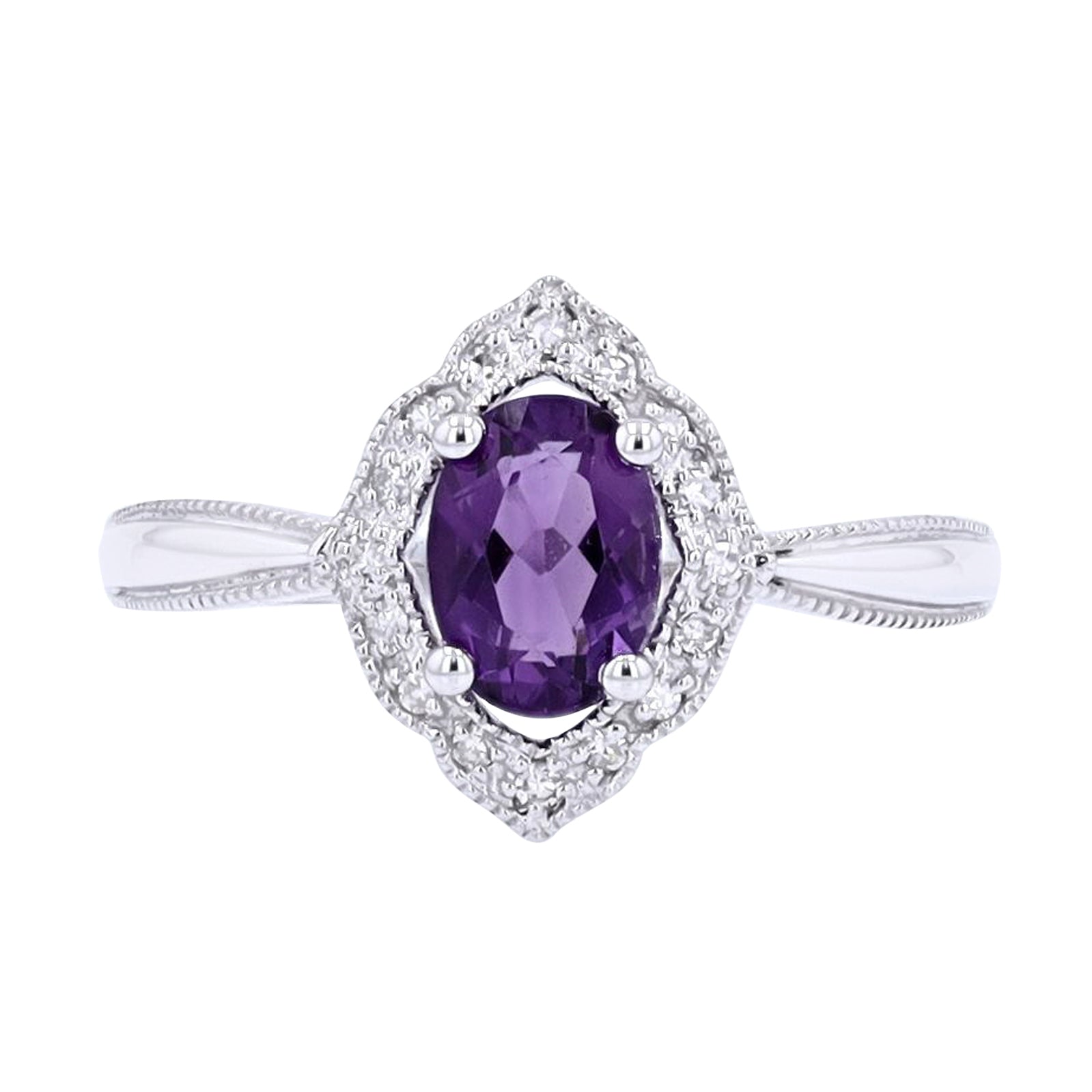 14K Gemstone & Diamond Ring<p><strong>More Colors Available</p></strong>