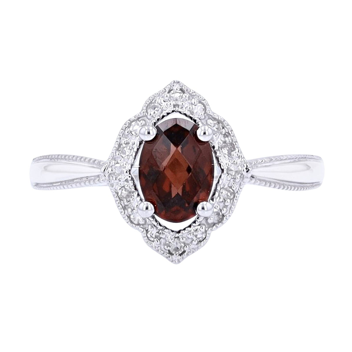 14K Gemstone & Diamond Ring<p><strong>More Colors Available</p></strong>
