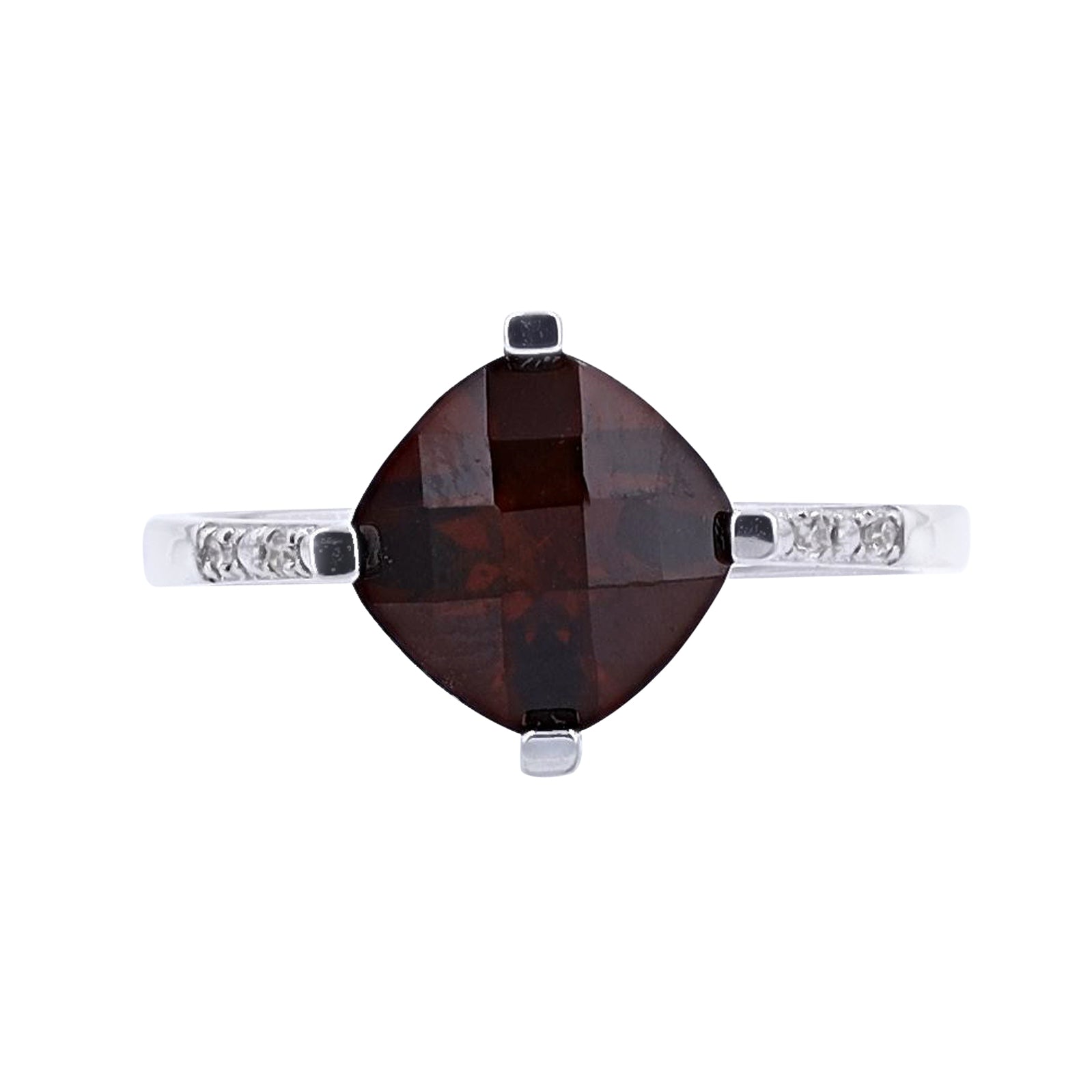 10K Gemstone Center Ring<p><strong>More Colors Available</p></strong>