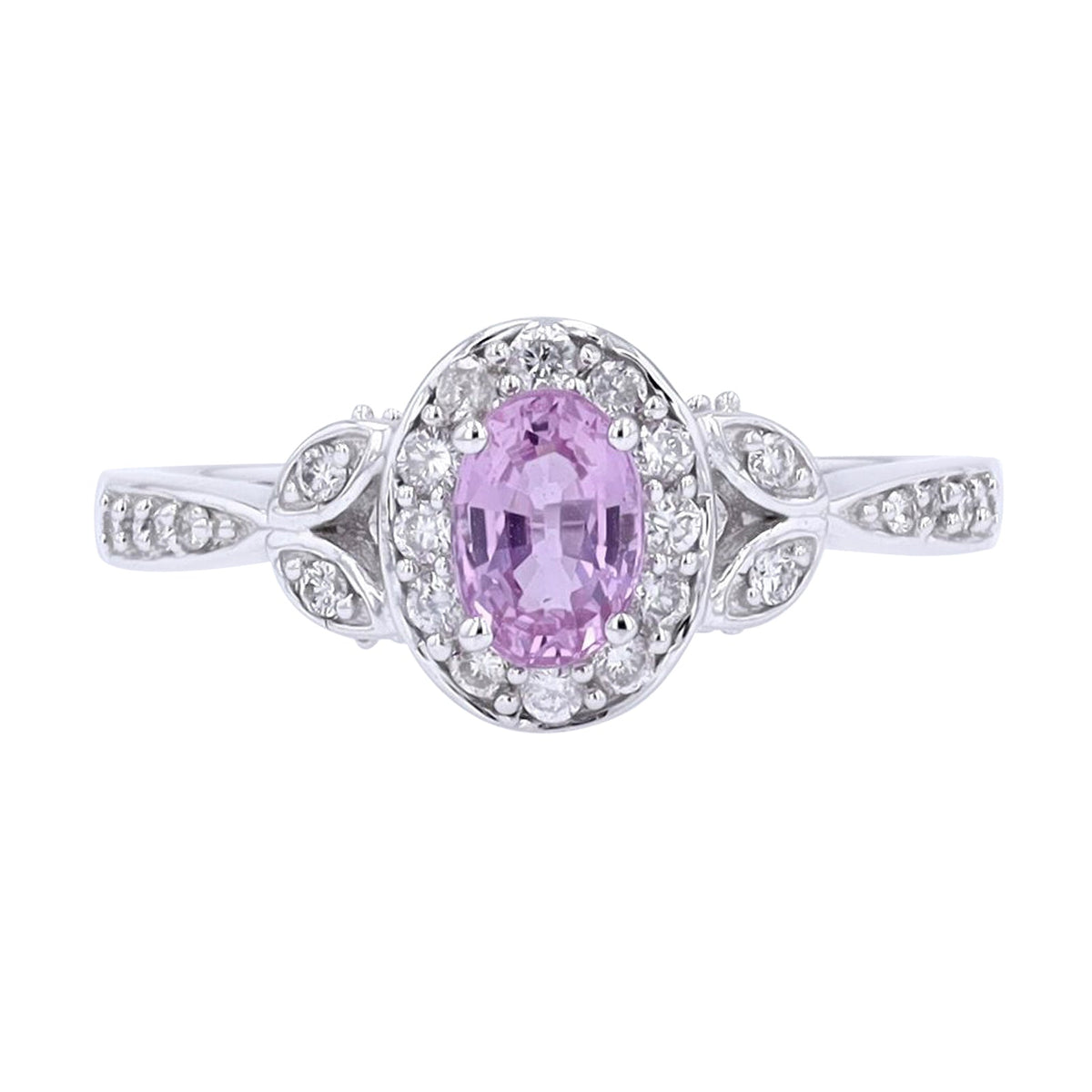 14K Gemstone & Diamond Halo Ring<p><strong>More Colors Available</p></strong>