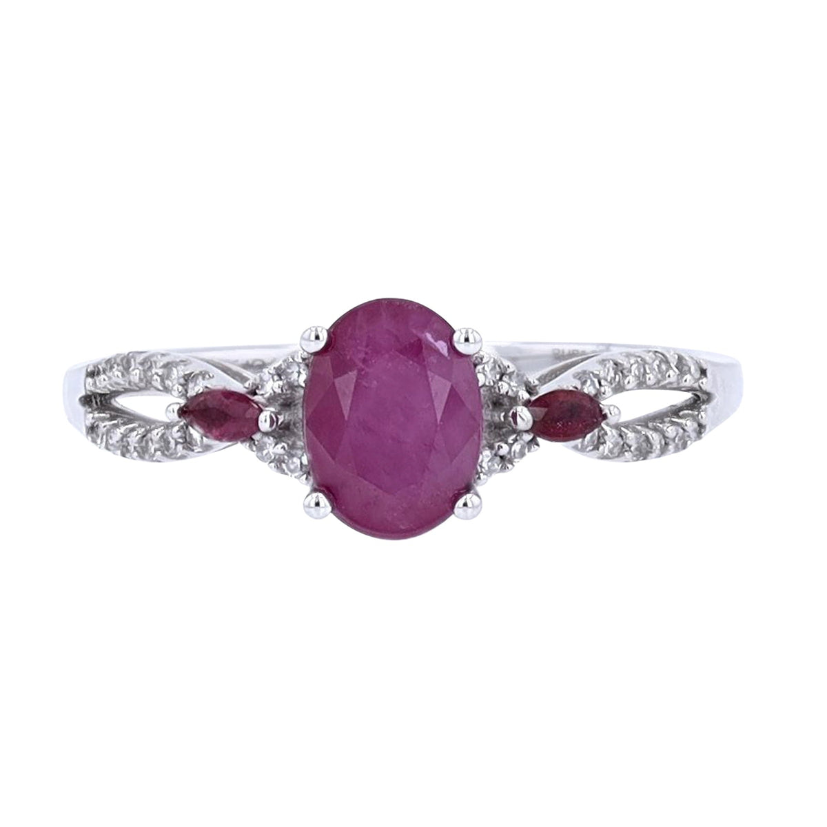 14K Gemstone & Diamond Ring<p><strong>More Colors Available</p></strong>
