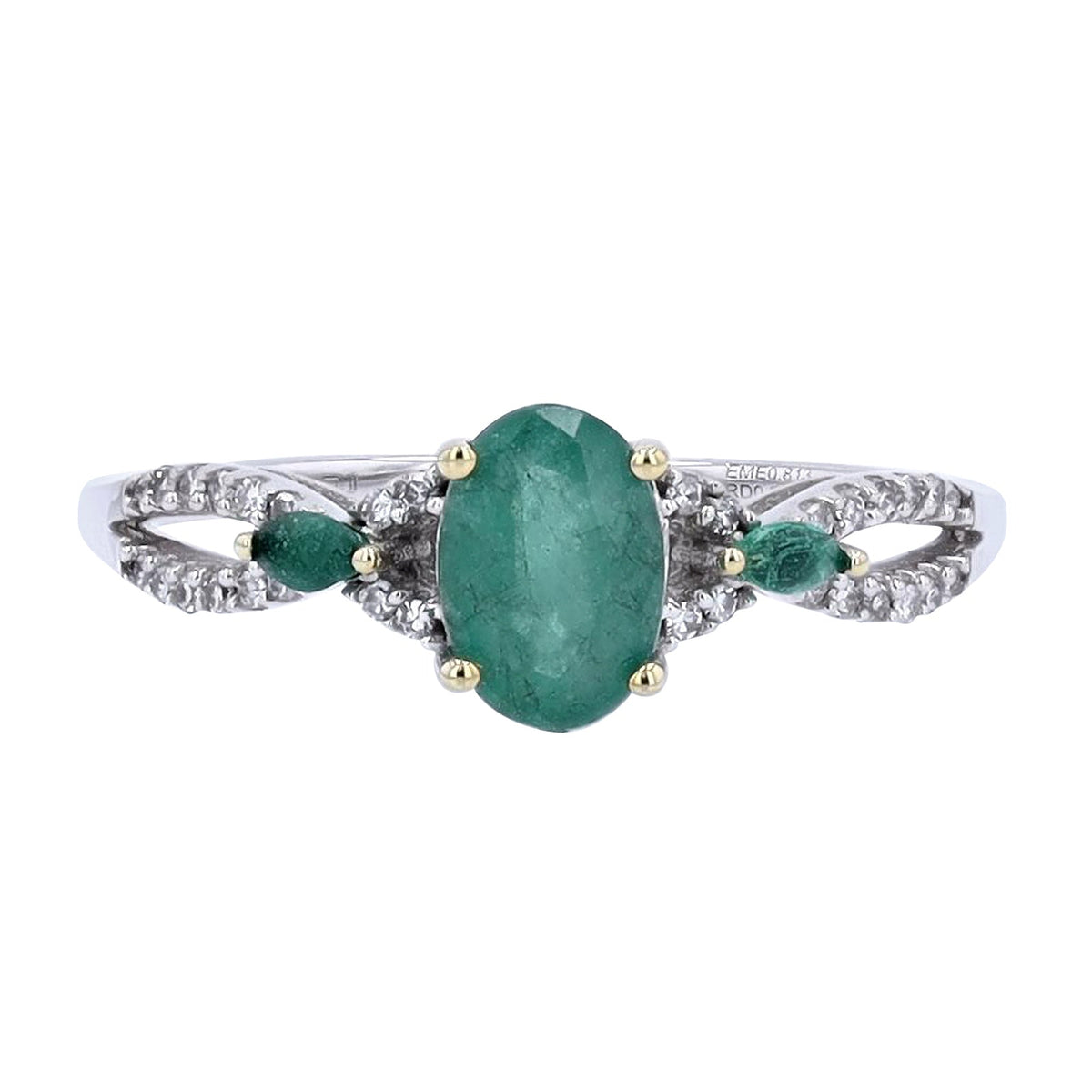 14K Gemstone & Diamond Ring<p><strong>More Colors Available</p></strong>