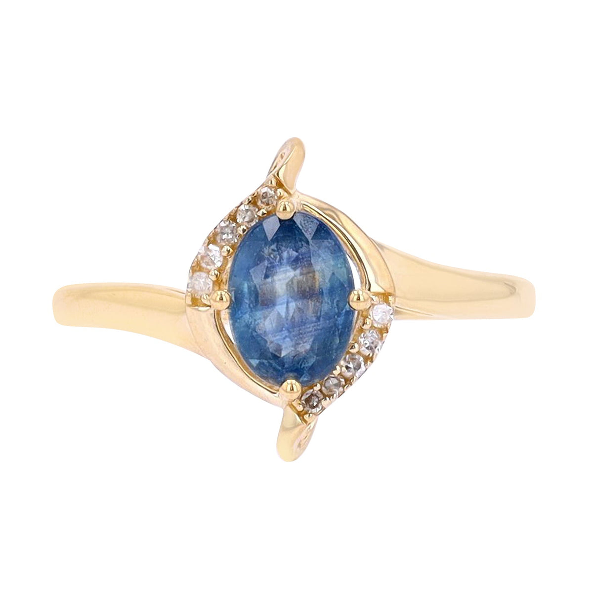14K Gemstone & Diamond Ring<p><strong>More Colors Available</p></strong>