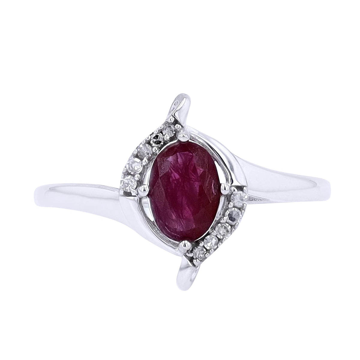 14K Gemstone & Diamond Ring<p><strong>More Colors Available</p></strong>