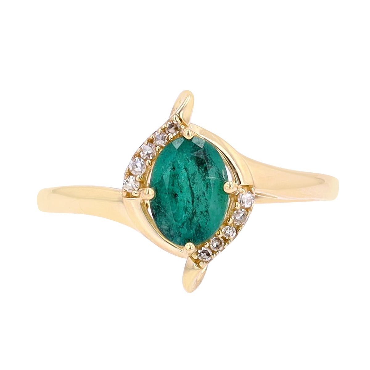 14K Gemstone & Diamond Ring<p><strong>More Colors Available</p></strong>
