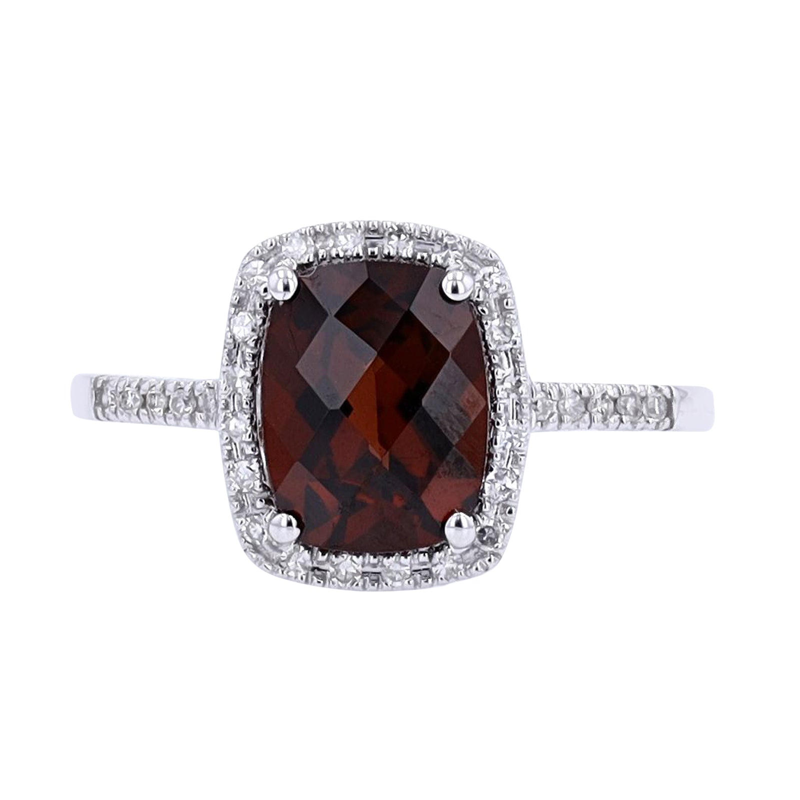 14K Gemstone & Diamond Halo Ring<p><strong>More Colors Available</p></strong>