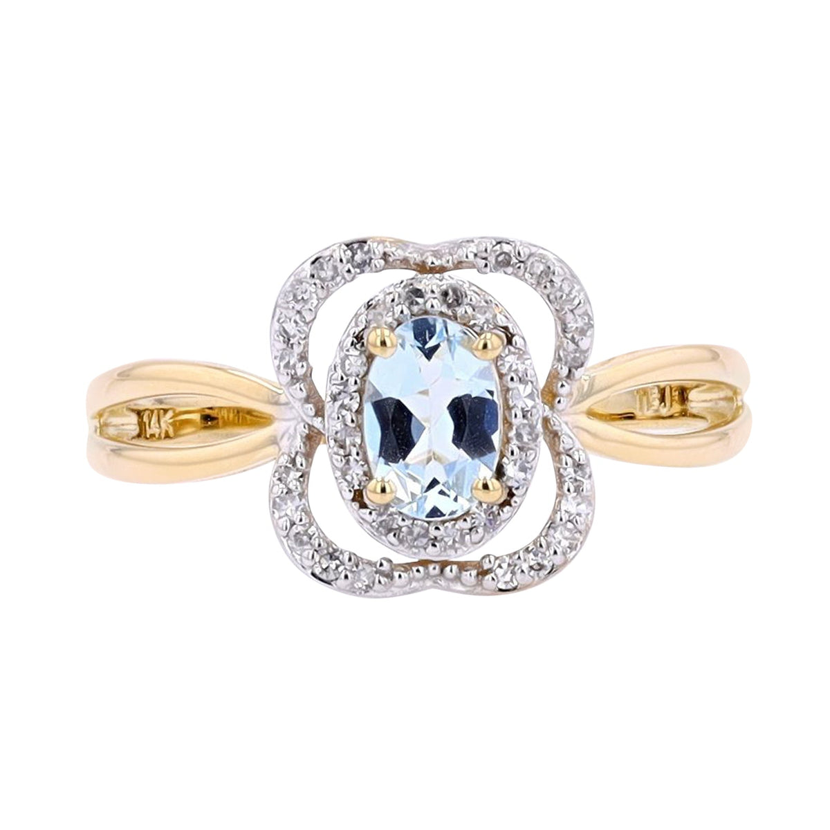 14K Oval Gemstone Ring<p><strong>More Colors Available</p></strong>