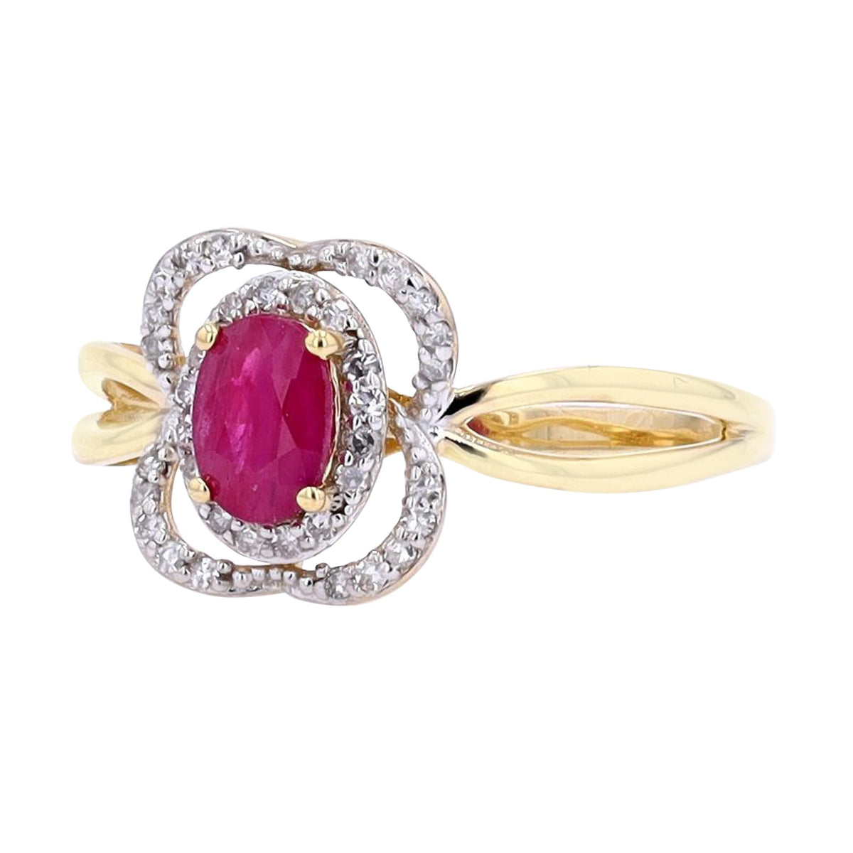 14K Oval Gemstone Ring<p><strong>More Colors Available</p></strong>