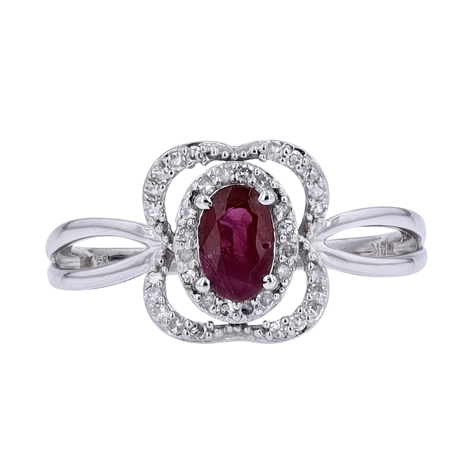 14K Oval Gemstone Ring<p><strong>More Colors Available</p></strong>