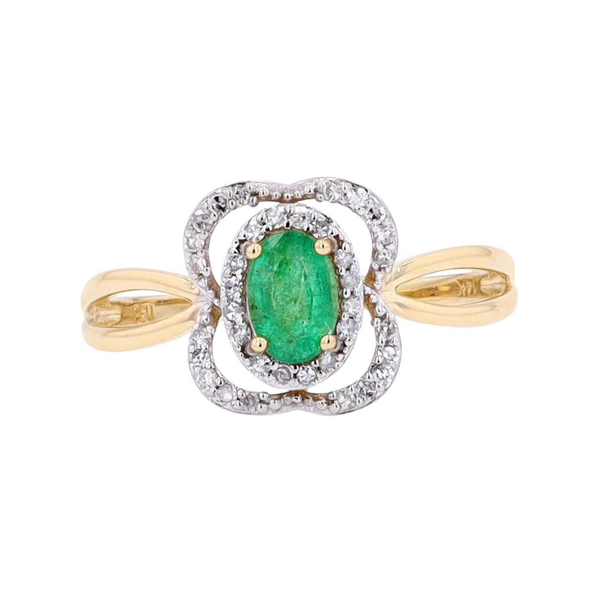 14K Oval Gemstone Ring<p><strong>More Colors Available</p></strong>