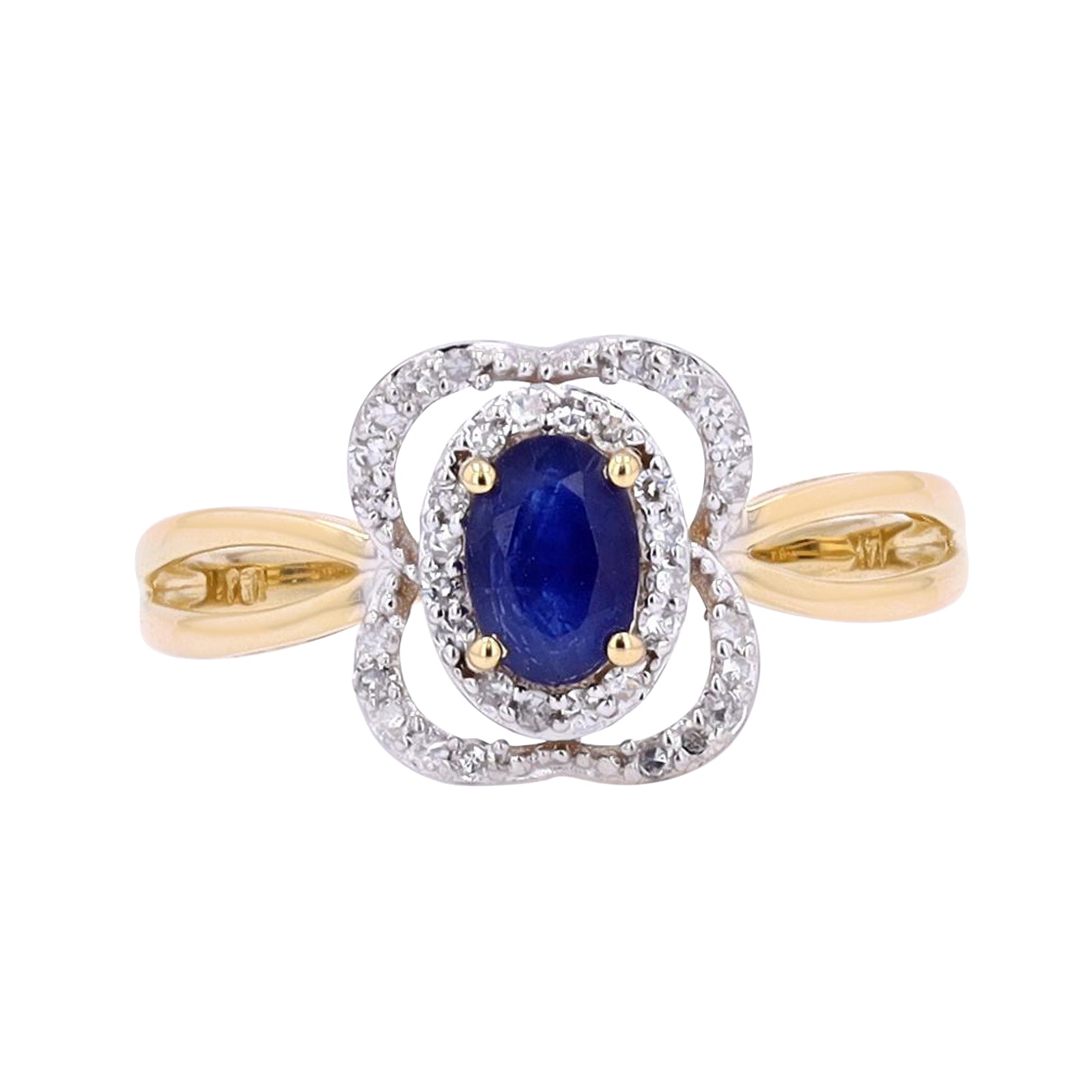 14K Oval Gemstone Ring<p><strong>More Colors Available</p></strong>
