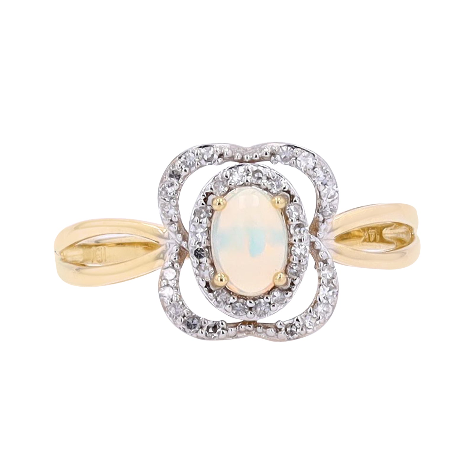 14K Oval Gemstone Ring<p><strong>More Colors Available</p></strong>