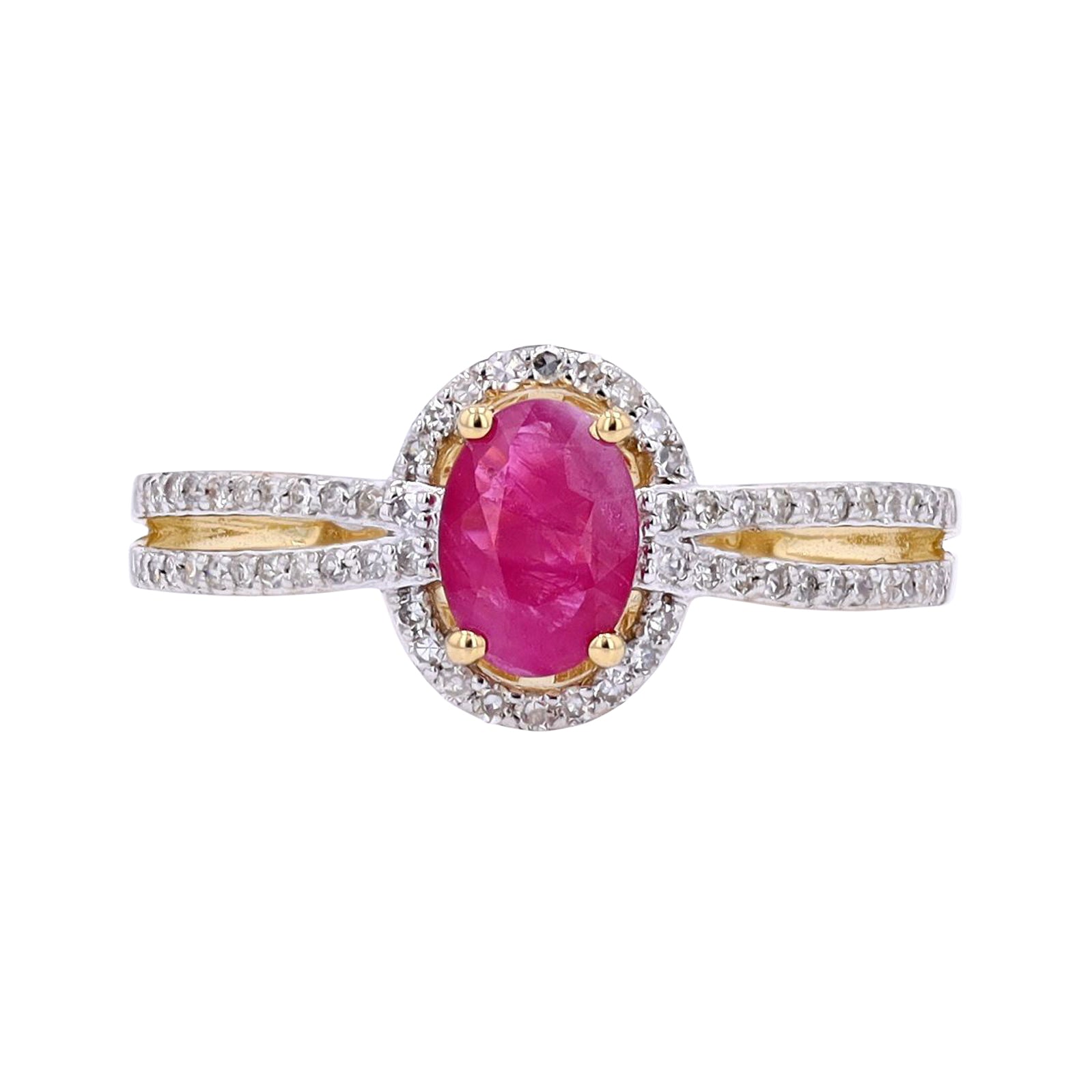 14K Gemstone Center Ring<p><strong>More Colors Available</p></strong>