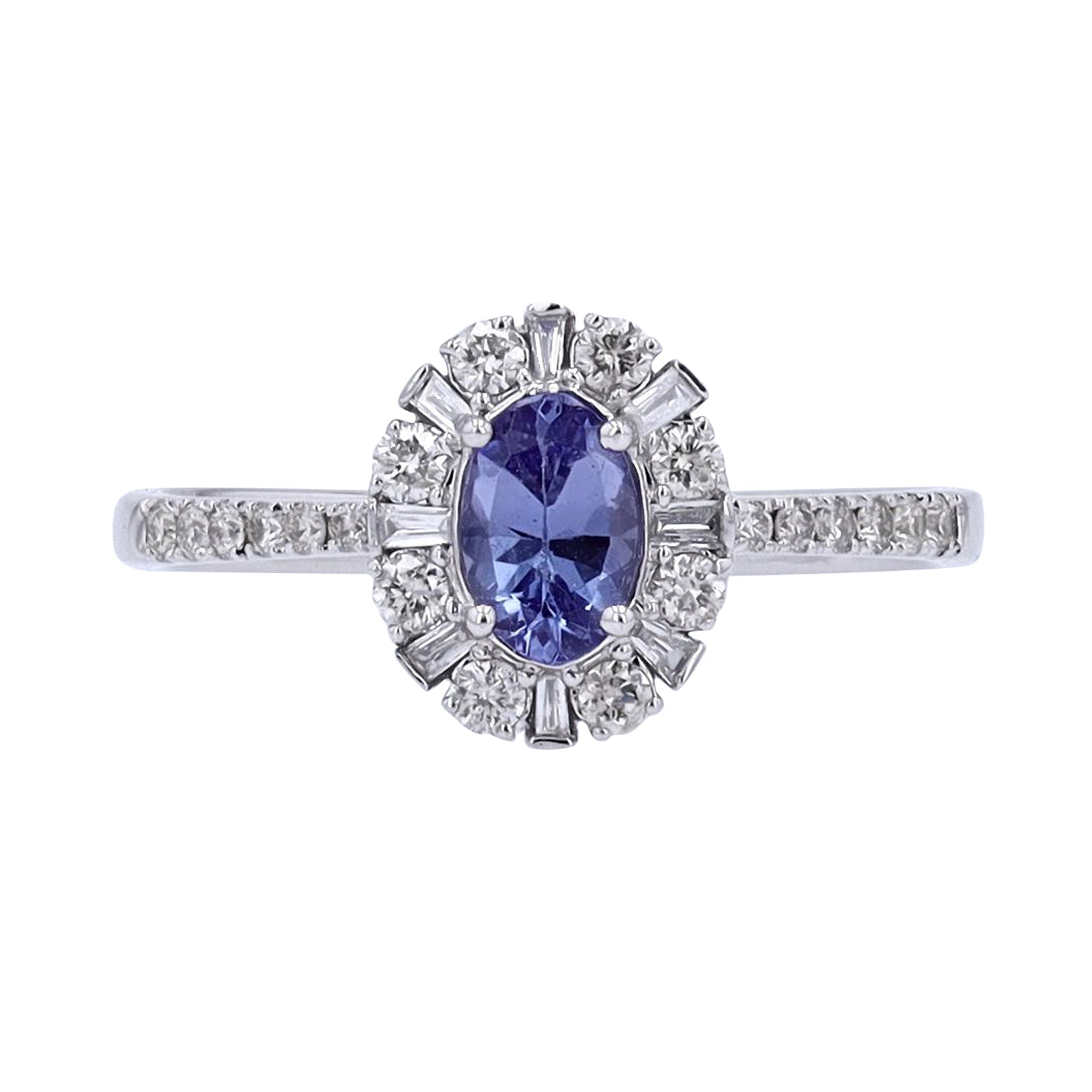 10K WG Tanzanite Oval Ring